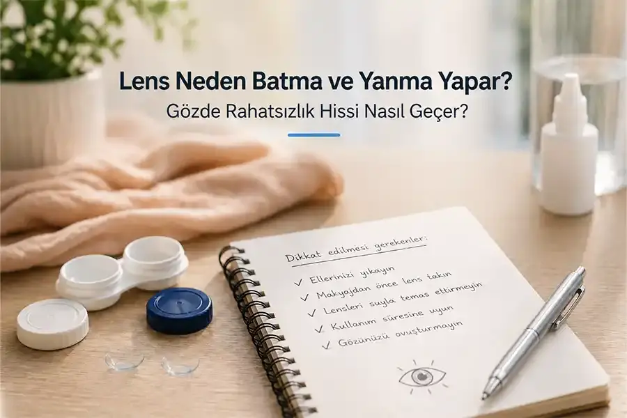 Lens Neden Batma ve Yanma Yapar? Gözde Rahatsızlık Hissi Nasıl Geçer?