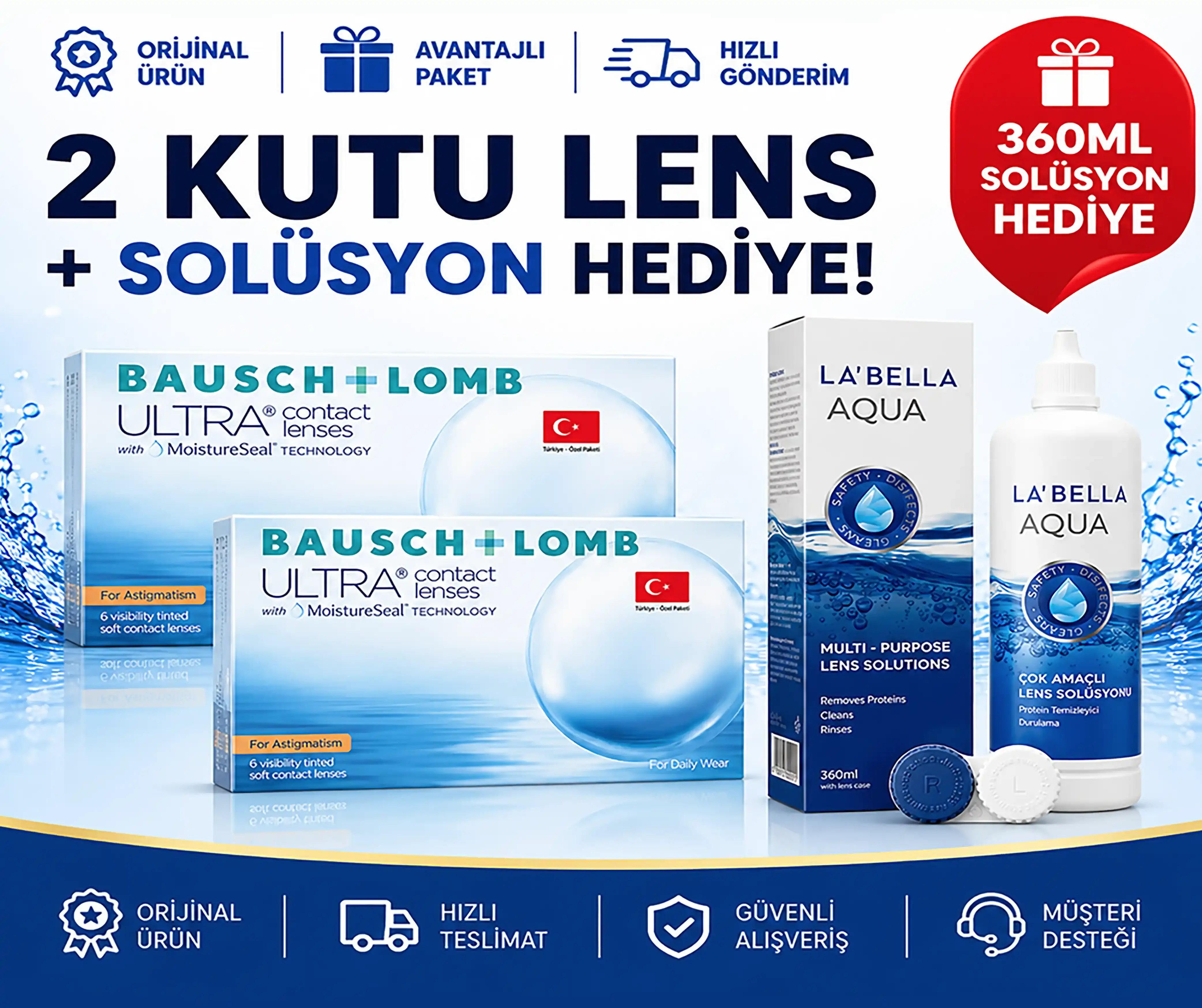 Ultra Contact Lenses Toric Paketi