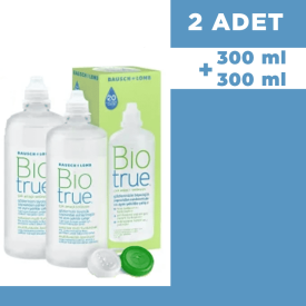 Bio True Solüsyon 300 ml + 300 ml (2 adet) - Bausch + Lomb