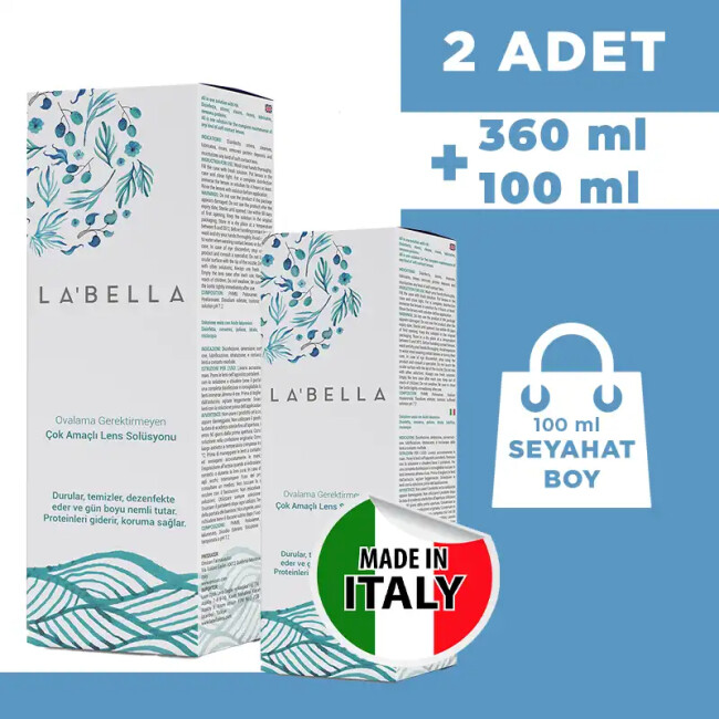 Labella Lens Solüsyonu 360 ml + 100 ml (1+1 adet) - LaBella