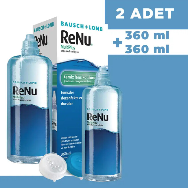 Renu Multi-Plus Solüsyon 360 ml + 360 ml (2 adet) - Bausch + Lomb